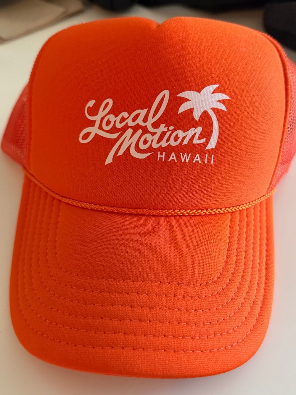Local Motion Hawaii Orange Trucker Hat | Snapback | New With Tags